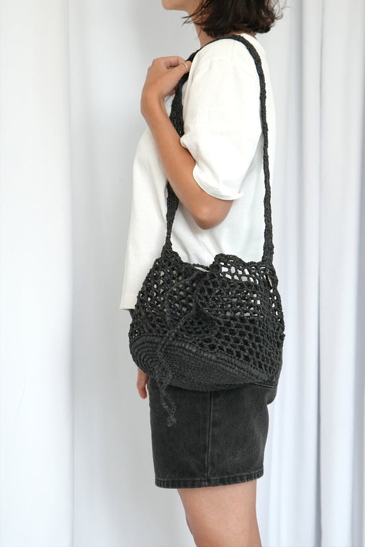 Ażurowy Worek Raffia Basketbag