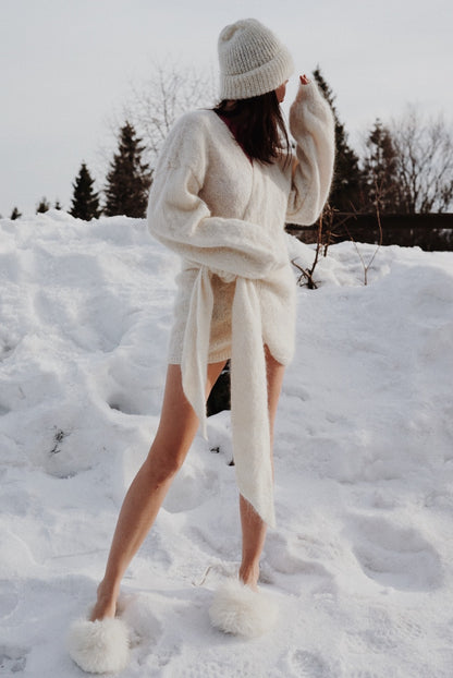 Wiązany Sweter Big Knot Cardigan