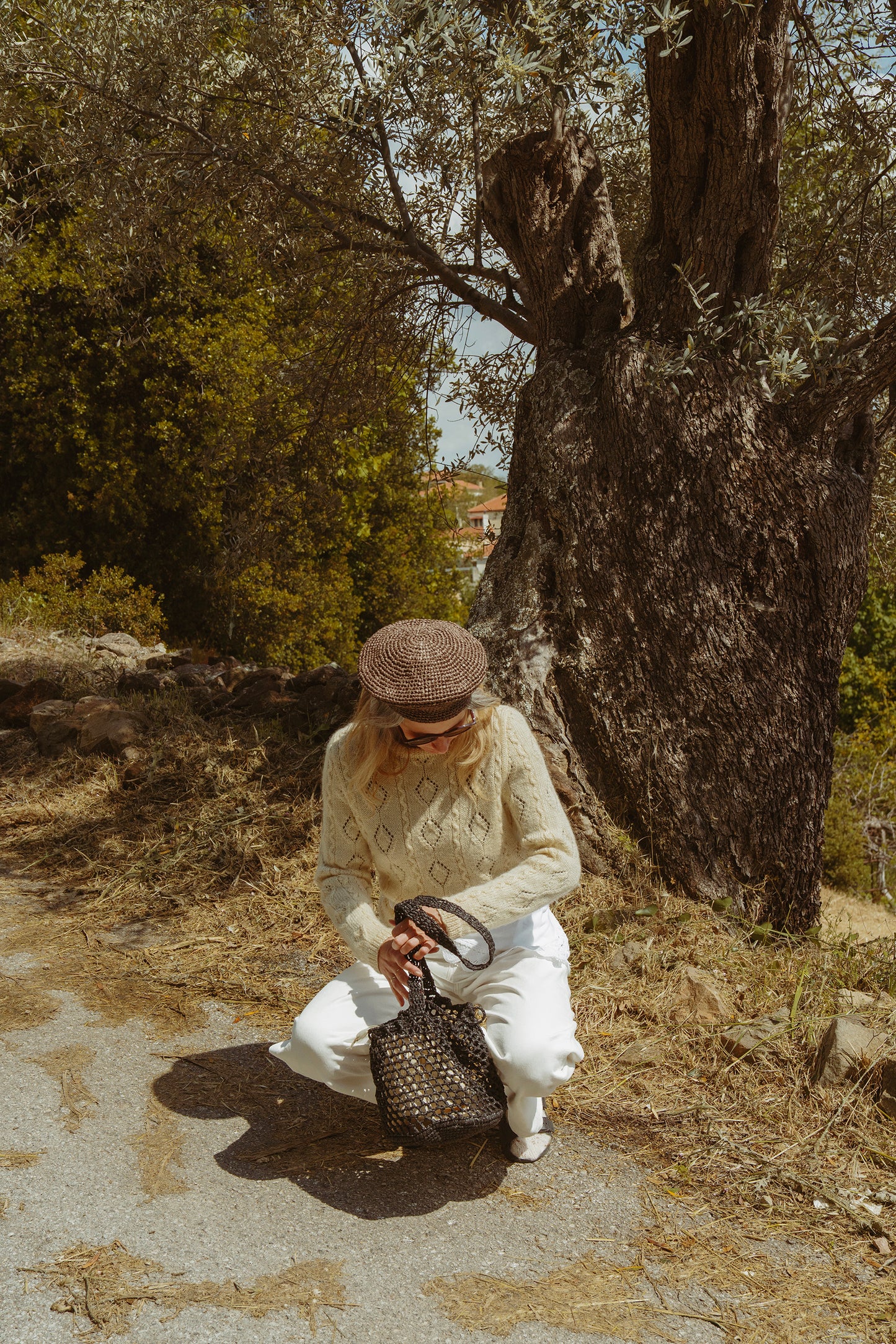 Beret Raffia Hat