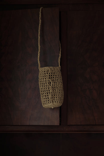 Mały Ażurowy Worek Raffia Basketbag