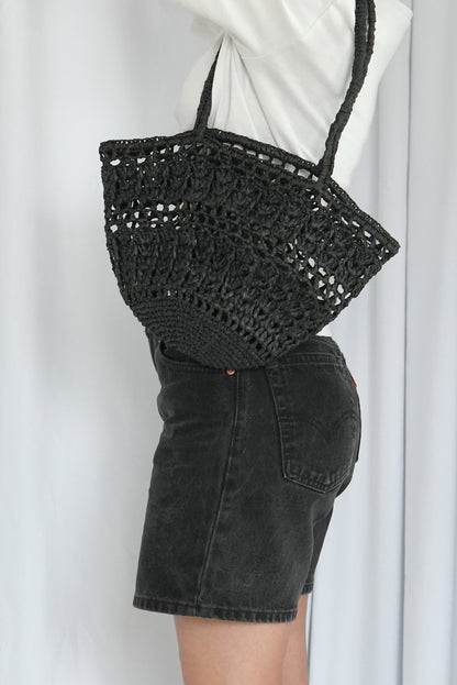 Ażurowy Koszyk Raffia Basketbag