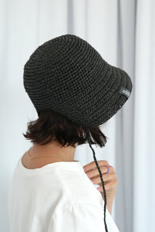 Wiązany Raffia Hat