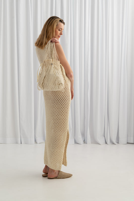Siatka Linen Knotted Net Bag