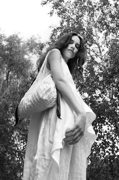 Siatka Linen Knotted Net Bag