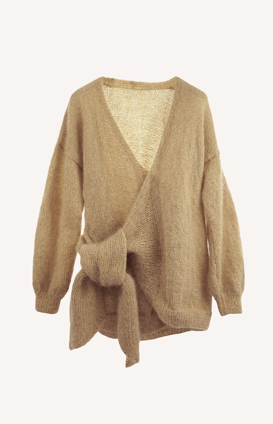 Wiązany Sweter Big Knot Cardigan